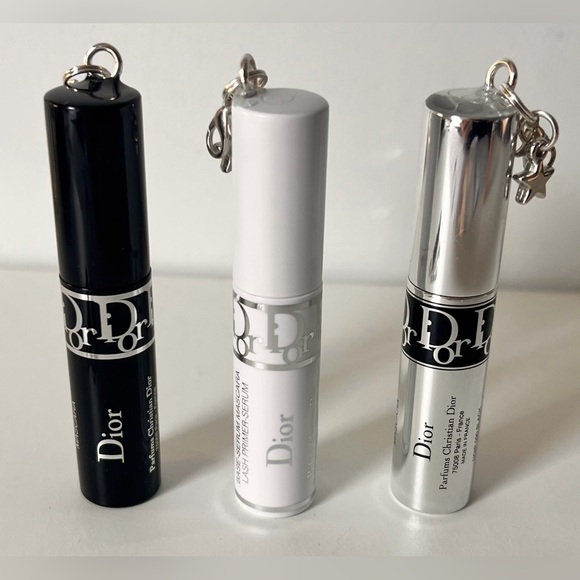 Dior Set of 2 Mini Mascara Keyfob Bag Charm Diorshow + Iconic Overcurl - Picture 14 of 15